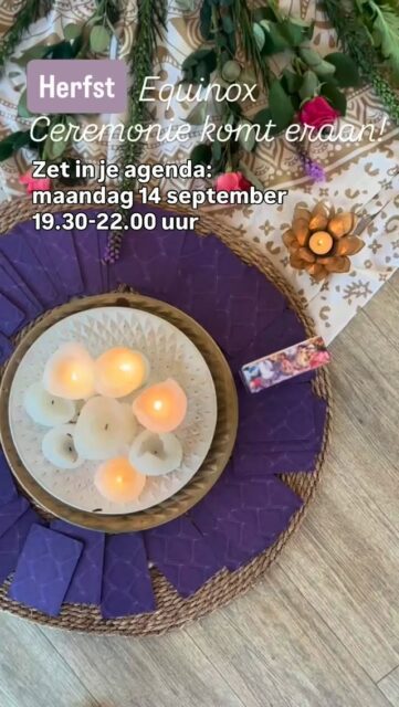 🌹 Voel jij dat er iets in jou verlangt naar meer rust, verbinding en thuiskomen bij jezelf?

De zomer loopt langzaam ten einde. De natuur bereidt zich voor op een nieuw seizoen. En ook jij mag een moment nemen om stil te staan.

✨ Tijdens de Herfst Equinox Ceremonie creëren we een veilige, warme bedding waarin je mag vertragen, loslaten en opnieuw verbinden met jezelf.

Een avond waarin je niet hoeft te presteren.
Je hoeft niets te bewijzen.
Je mag simpelweg zijn.

We nemen je mee in een liefdevolle reis met:

🤍 Breathwork om spanning los te laten
🧘‍♀️ Meditatie & zachte yoga
🌹 Divine Feminine activaties
✨ Chakrawijsheid en energetische verdieping
💫 Verbinding met gelijkgestemde vrouwen
🕯️ Rituelen die je helpen een nieuw seizoen bewust te beginnen

Misschien voel je al een tijdje dat er iets mag veranderen.
Misschien verlang je naar meer zachtheid.
Meer vertrouwen.
Meer verbinding met jezelf.

Dan is deze avond misschien precies waar jouw hart naar op zoek is.

🌸 Gun jezelf deze bijzondere ervaring.

📅 Maandag 14 september
🕢 19.30 – 22.00 uur
✨ kaartje 42,50

Er is een plek voor jou in onze cirkel.

💌 Stuur een berichtje of meld je aan via de link in bio.

Met zoveel liefs, Kim. Voel je welkom. 🌹